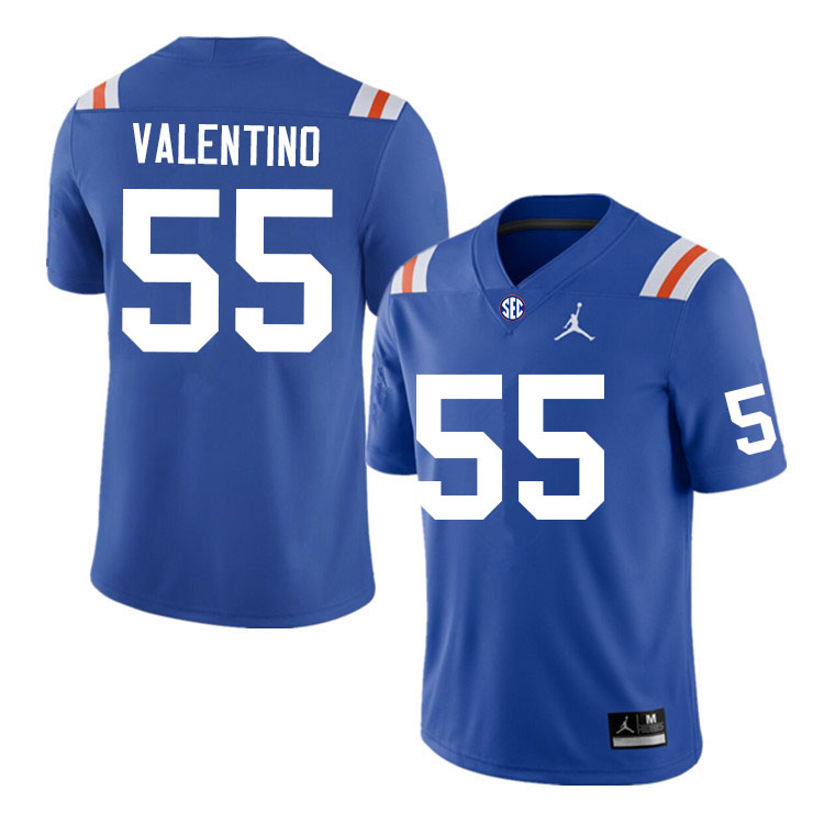 Men #55 Antonio Valentino Florida Gators College Football Jerseys Sale-Throwback